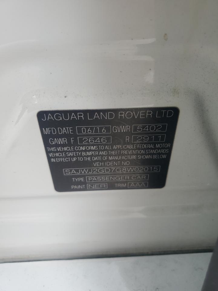 2016 Jaguar Xjl Portfolio VIN: SAJWJ2GD7G8W02015 Lot: 63915474