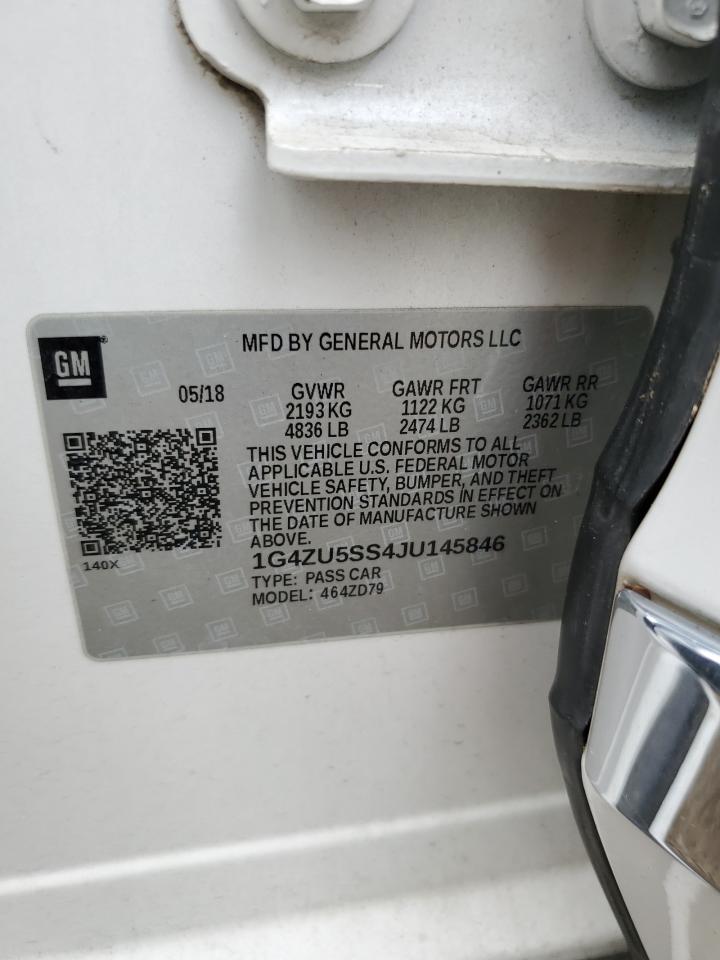 2018 Buick Lacrosse Avenir VIN: 1G4ZU5SS4JU145846 Lot: 64400404