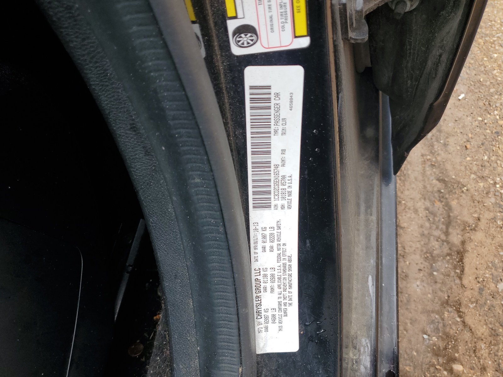 1C3CDZCG5EN165748 2014 Dodge Avenger Sxt