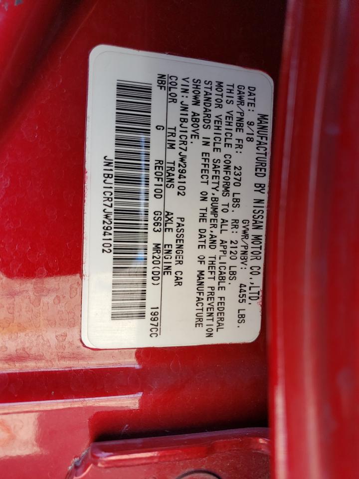 2018 Nissan Rogue Sport S VIN: JN1BJ1CR7JW294102 Lot: 63921174