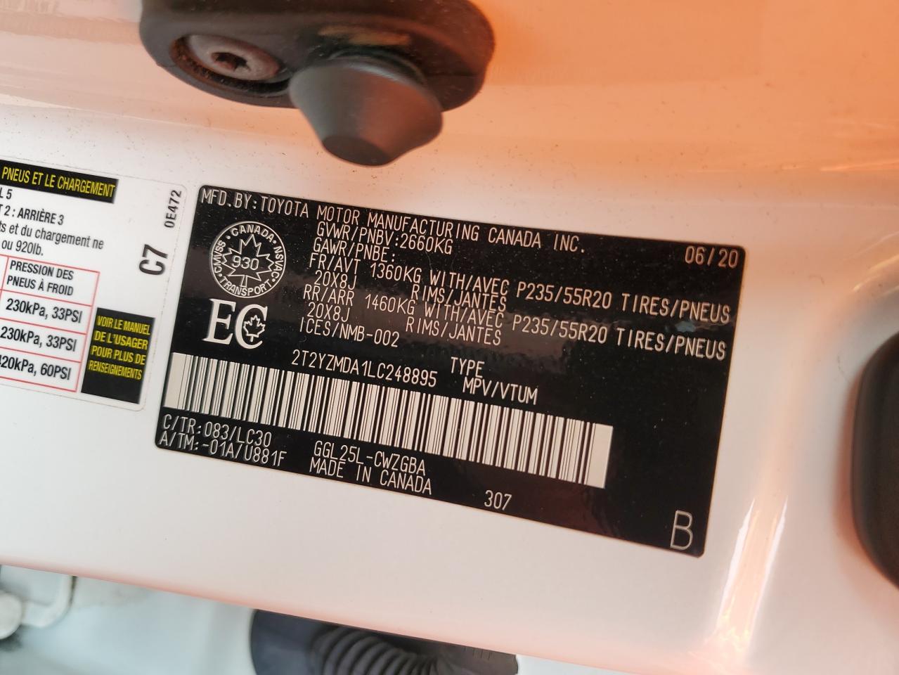 2020 Lexus Rx 350 F-Sport VIN: 2T2YZMDA1LC248895 Lot: 63868594