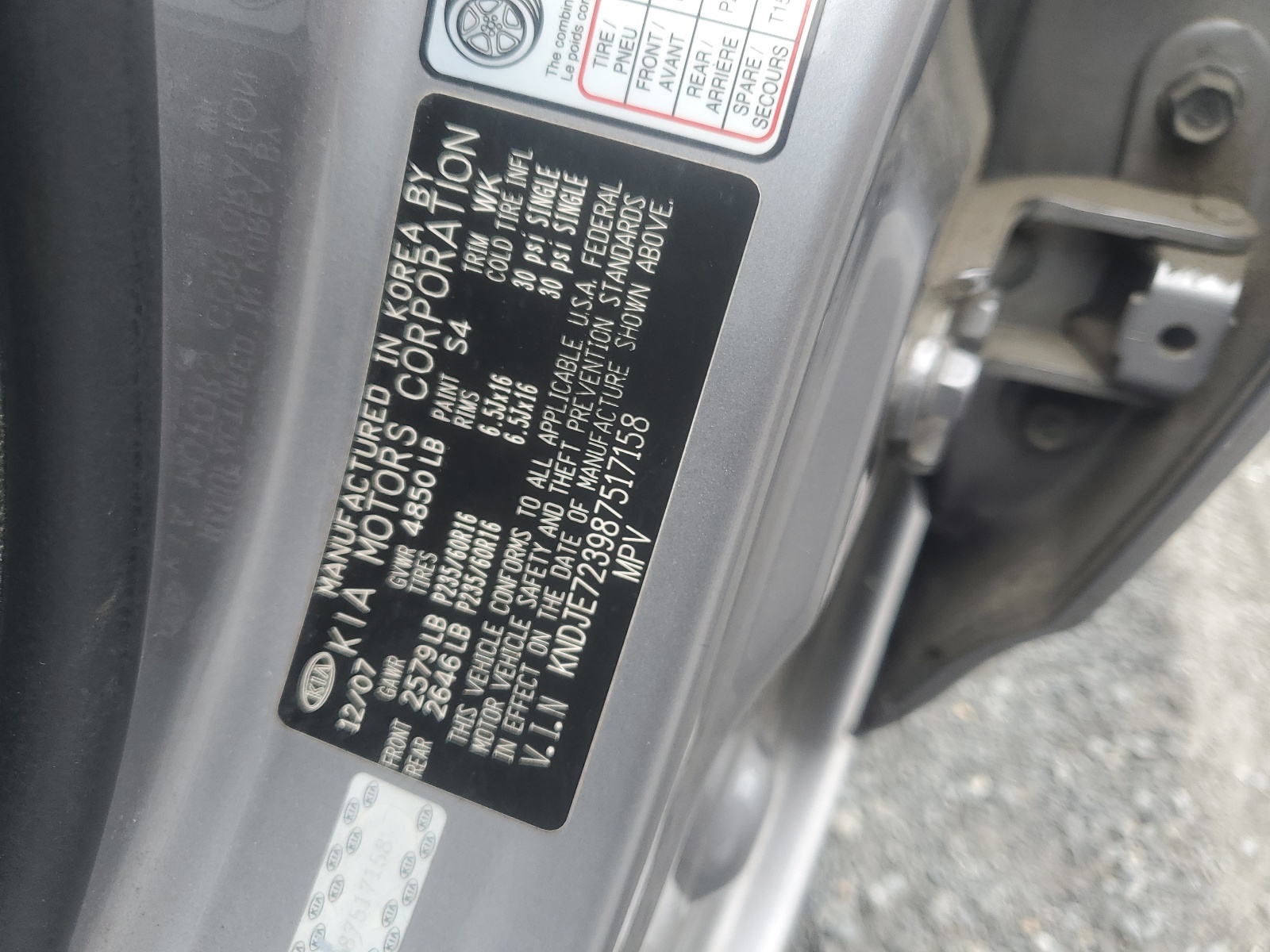 KNDJE723987517158 2008 Kia Sportage Ex