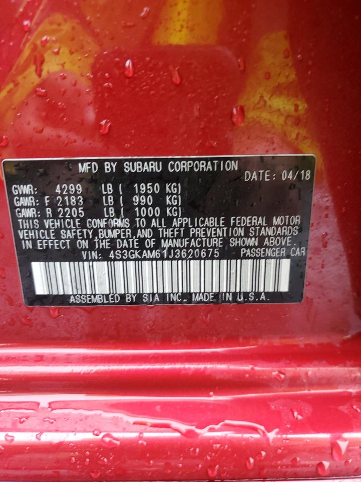 2018 Subaru Impreza Sport VIN: 4S3GKAM61J3620675 Lot: 63162004