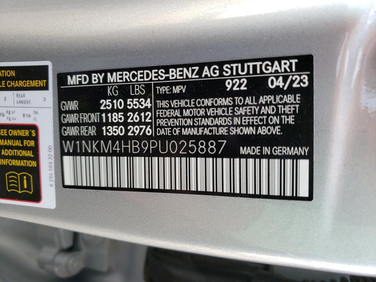 W1NKM4HB9PU025887 2023 Mercedes-Benz Glc 300 4Matic