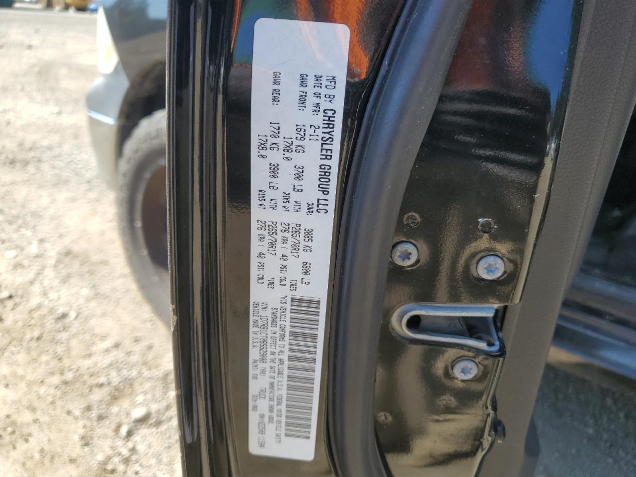 2011 Dodge Ram 1500 VIN: 1D7RB1CT0BS629008 Lot: 63730634