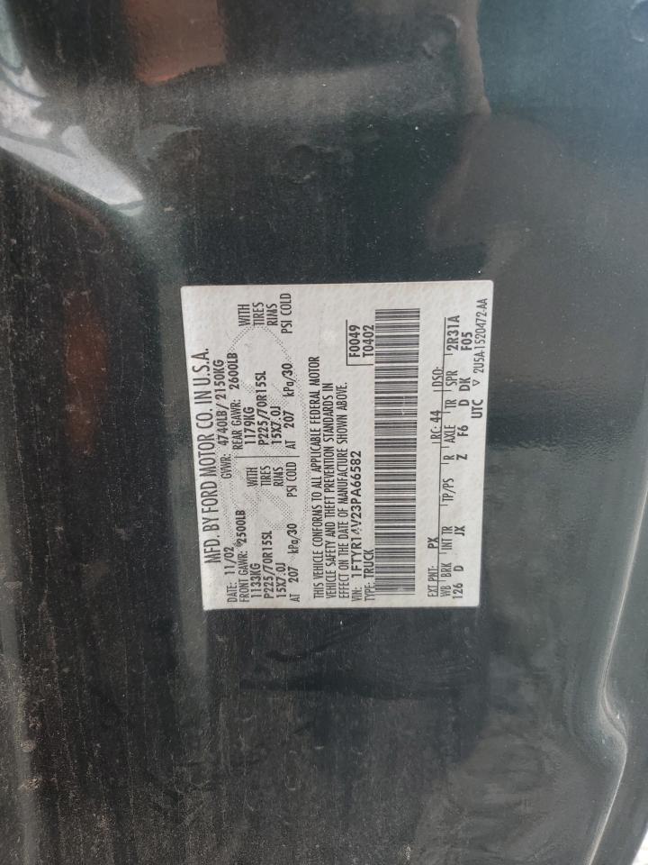 2003 Ford Ranger Super Cab VIN: 1FTYR14V23PA66582 Lot: 62726874