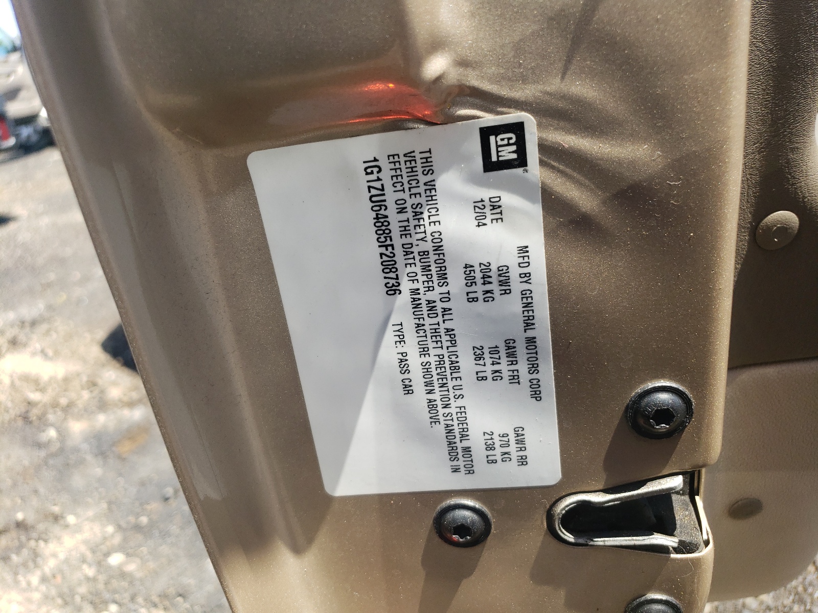 1G1ZU64885F208736 2005 Chevrolet Malibu Maxx Lt