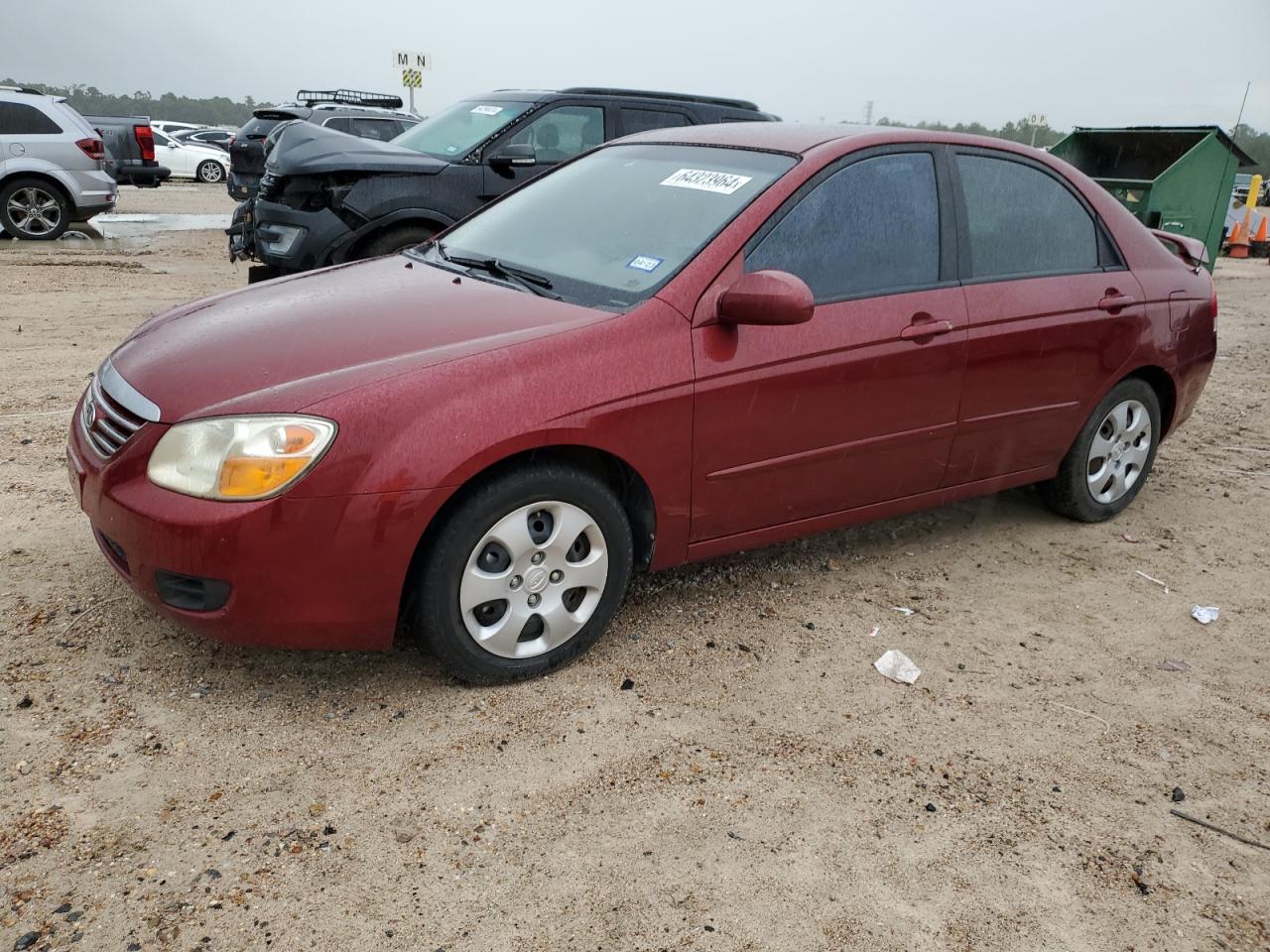 2007 Kia Spectra Ex VIN: KNAFE121075464312 Lot: 64323964