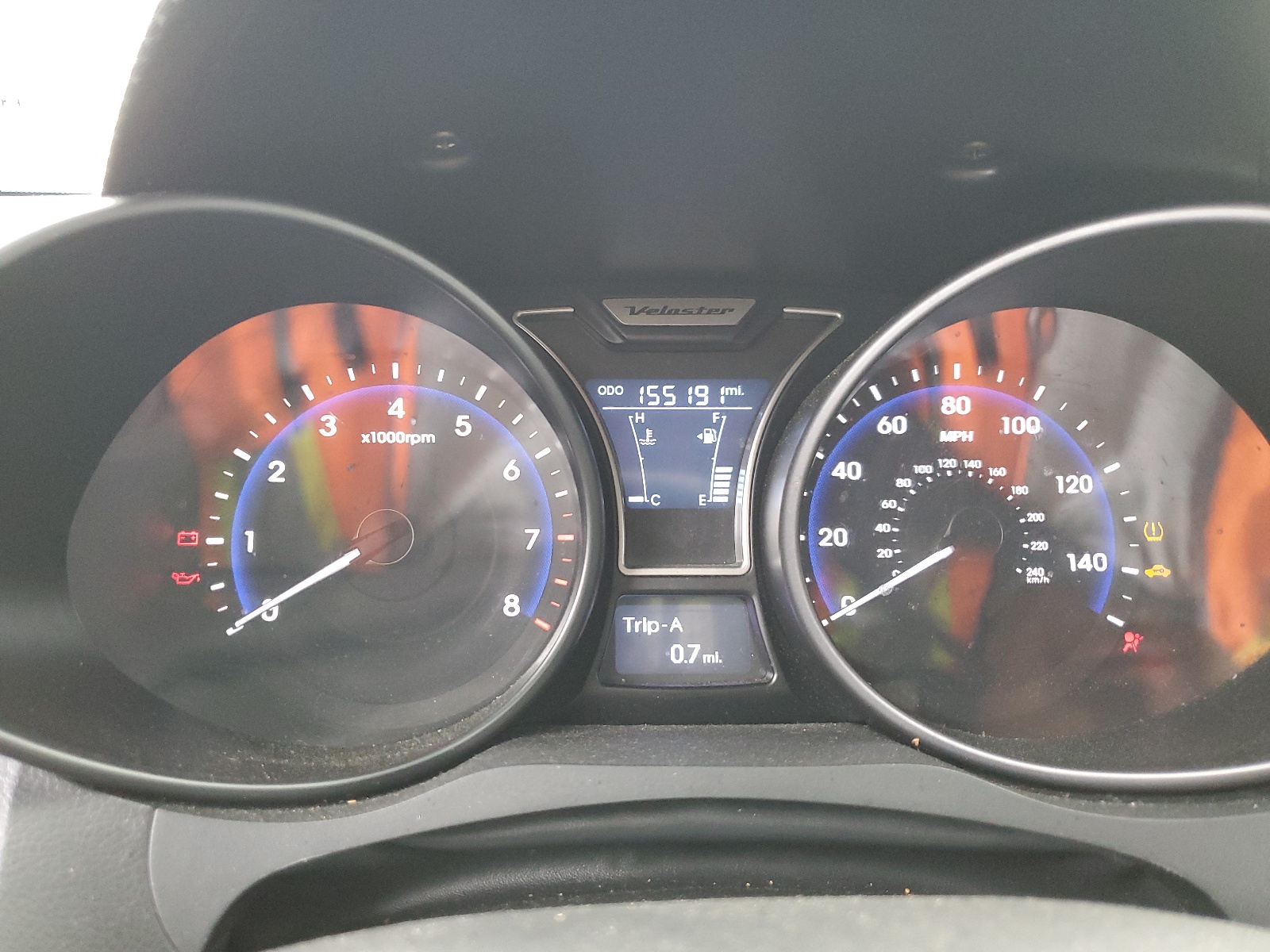 2014 Hyundai Veloster Turbo vin: KMHTC6AE3EU191278