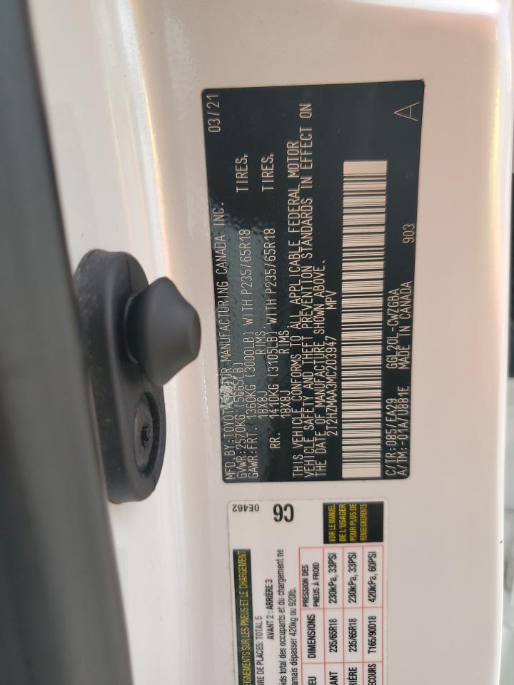 2021 Lexus Rx 350 VIN: 2T2HZMAA3MC203947 Lot: 64565724