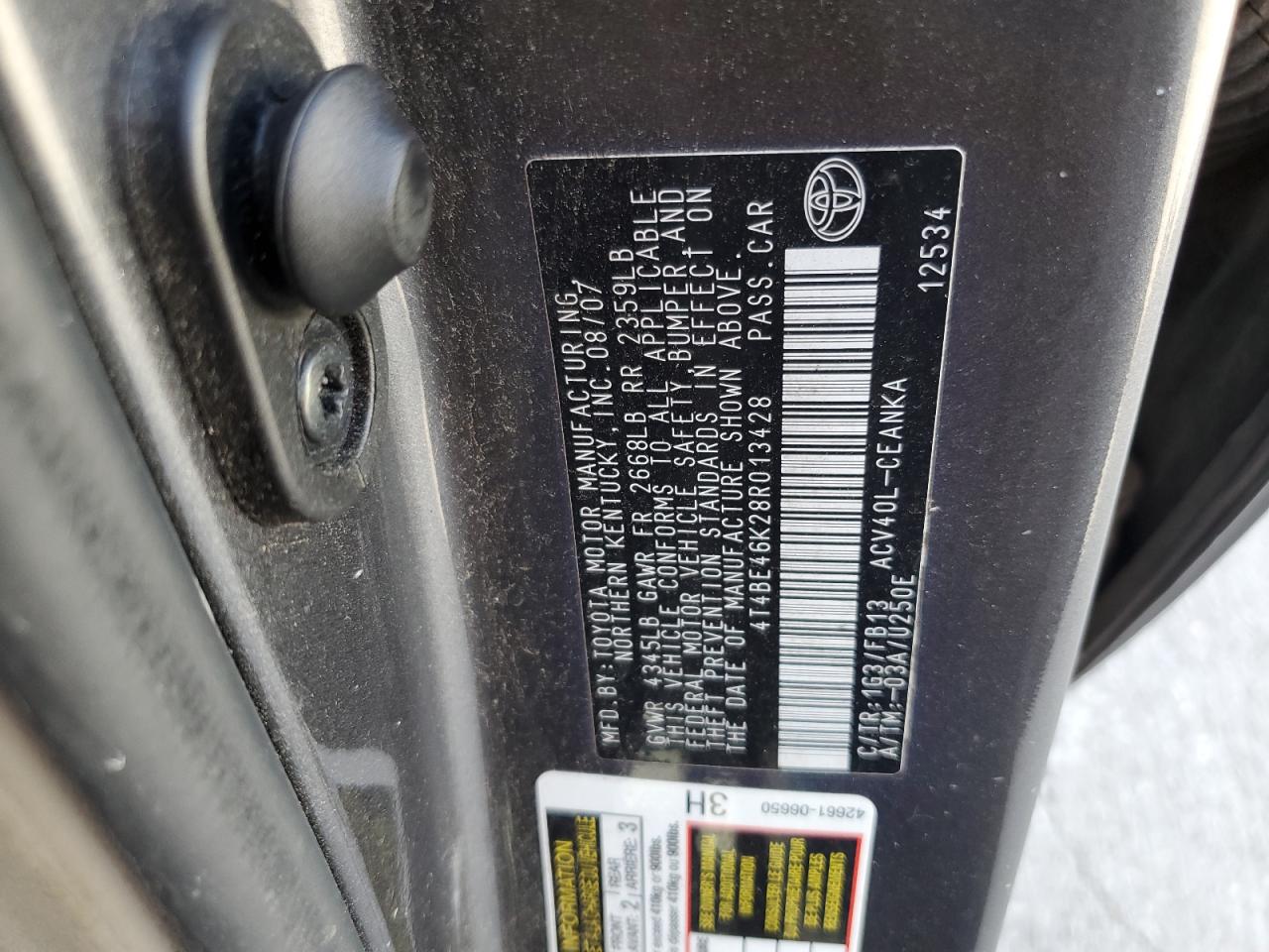 4T4BE46K28R013428 2008 Toyota Camry Ce