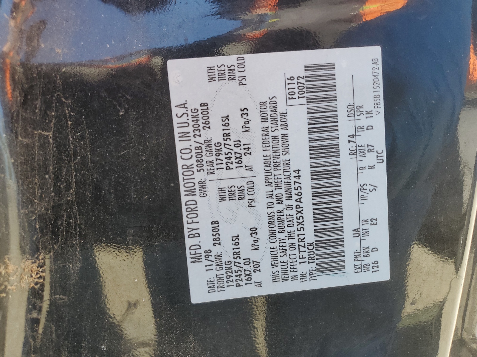 1FTZR15X5XPA65744 1999 Ford Ranger Super Cab