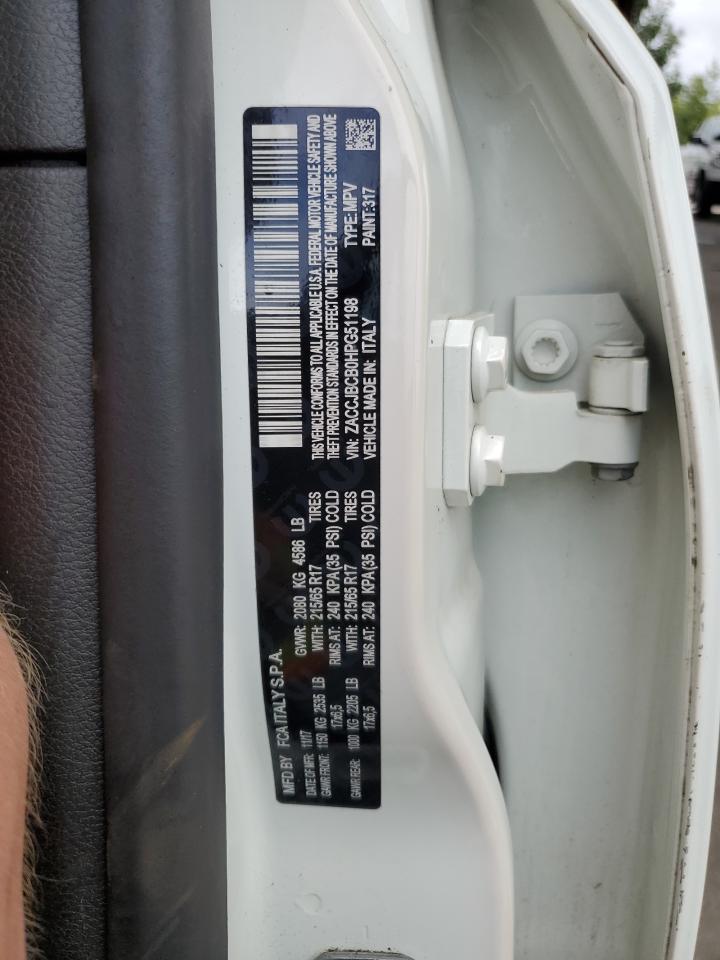 2017 Jeep Renegade Trailhawk VIN: ZACCJBCB0HPG51198 Lot: 64635114