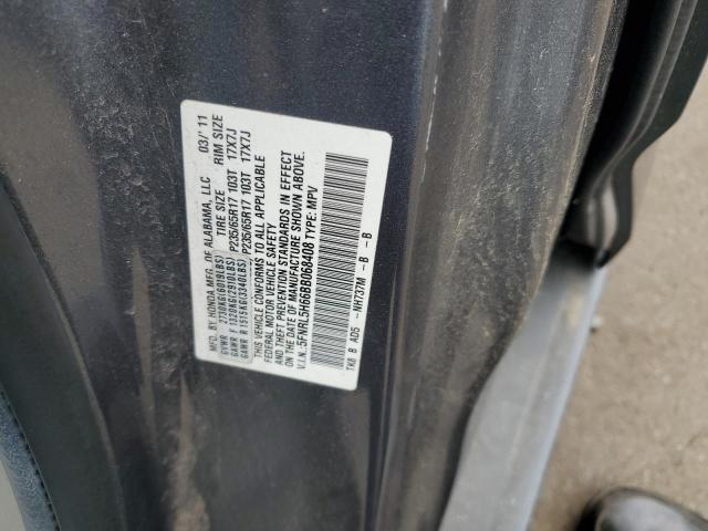 5FNRL5H66BB068408 | 2011 Honda odyssey exl