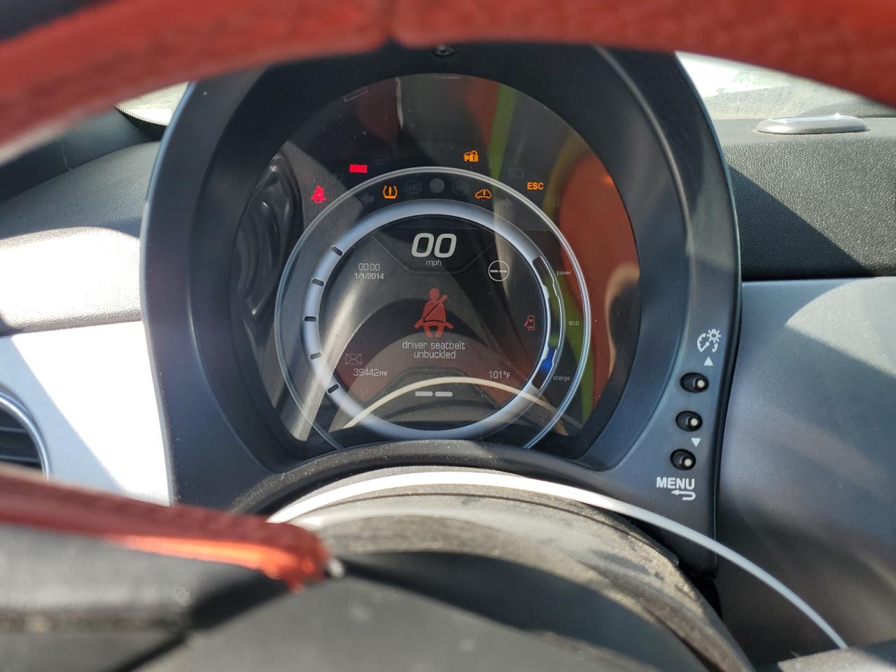 2015 Fiat 500 Electric VIN: 3C3CFFGE5FT640348 Lot: 65157044