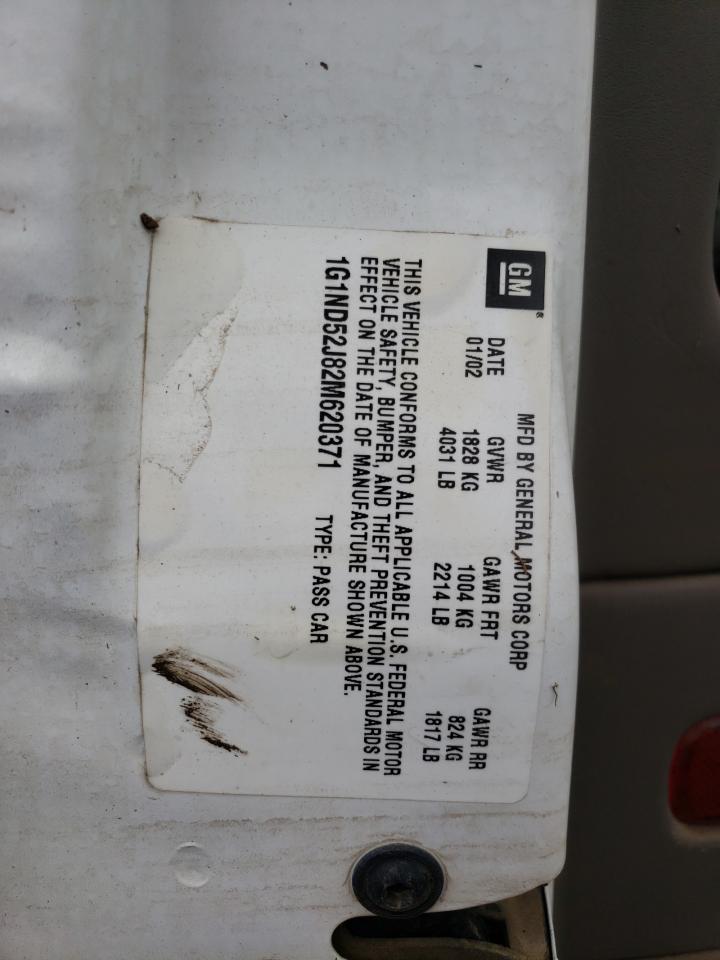 2002 Chevrolet Malibu VIN: 1G1ND52J82M620371 Lot: 60730324