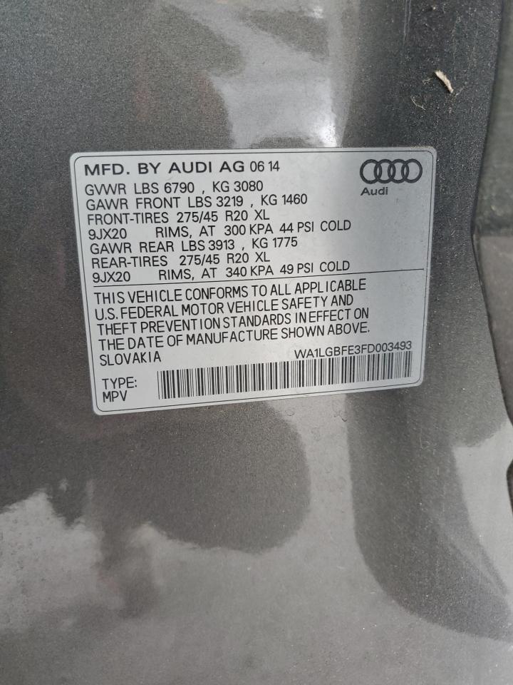 WA1LGBFE3FD003493 2015 Audi Q7 Premium Plus