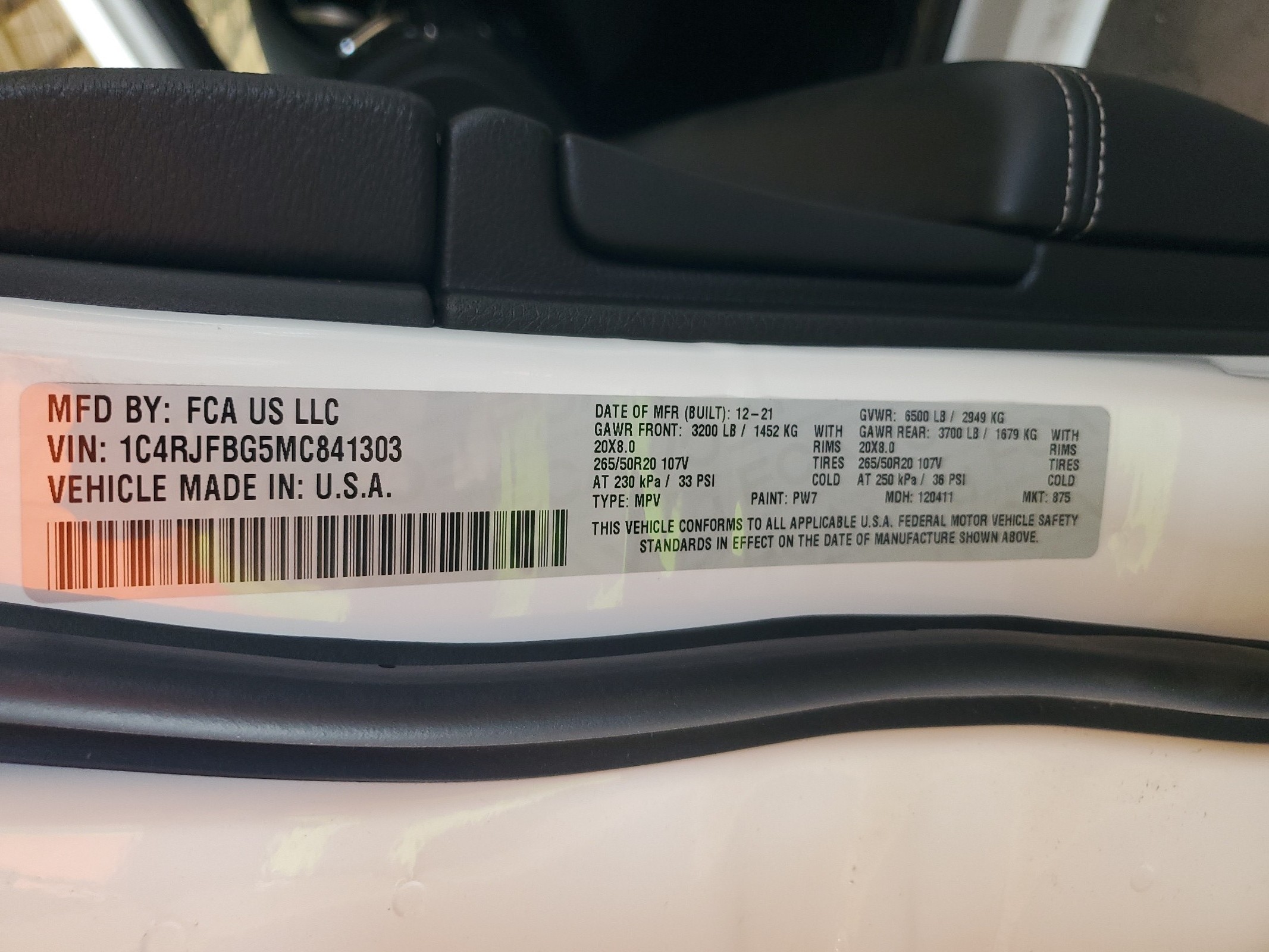 1C4RJFBG5MC841303 2021 Jeep Grand Cherokee Limited