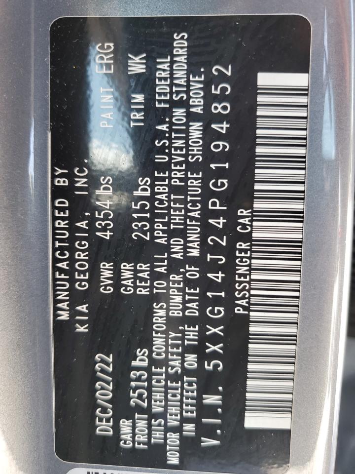 2023 Kia K5 Lxs VIN: 5XXG14J24PG194852 Lot: 63391964