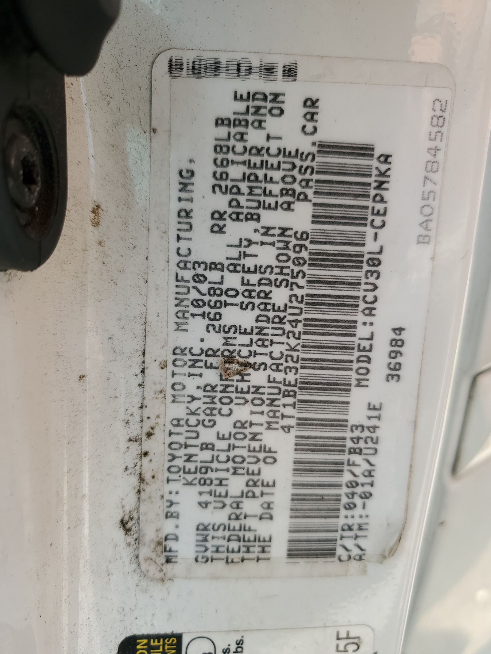 4T1BE32K24U275096 2004 Toyota Camry Le