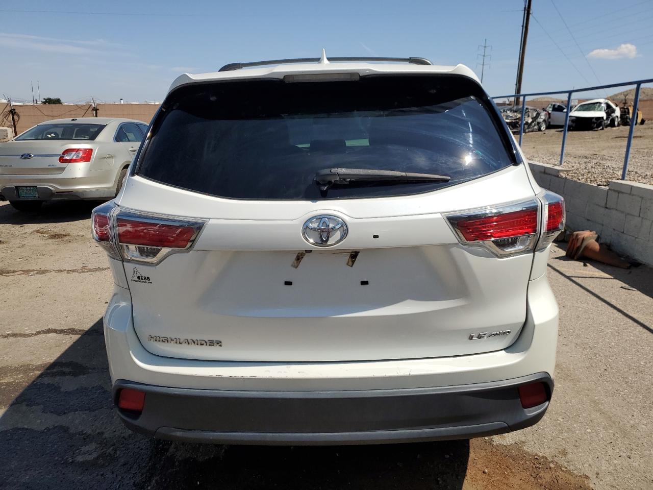2016 Toyota Highlander Le VIN: 5TDBKRFH9GS318971 Lot: 64696154