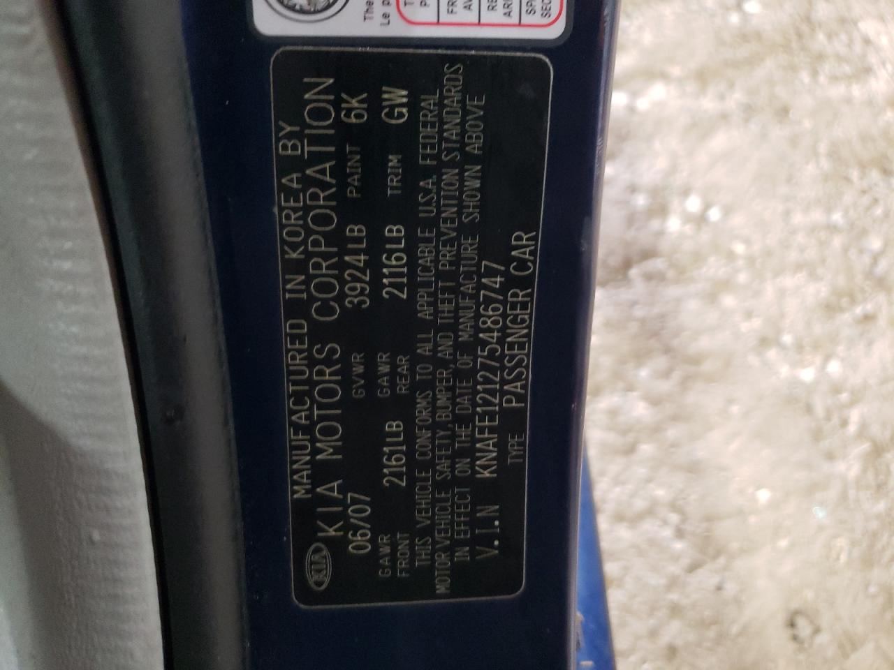 2007 Kia Spectra - Image 13