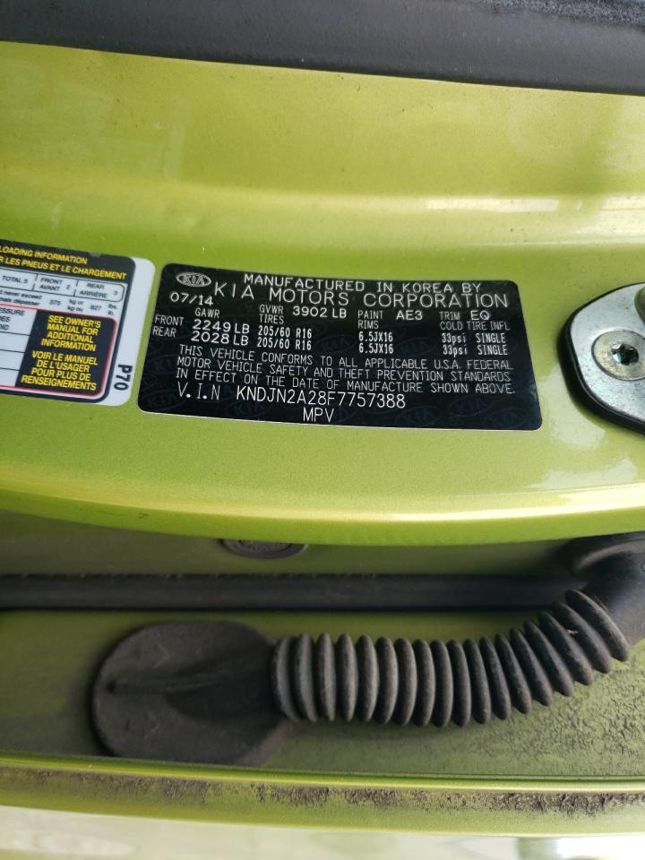 2015 Kia Soul VIN: KNDJN2A28F7757388 Lot: 63526784