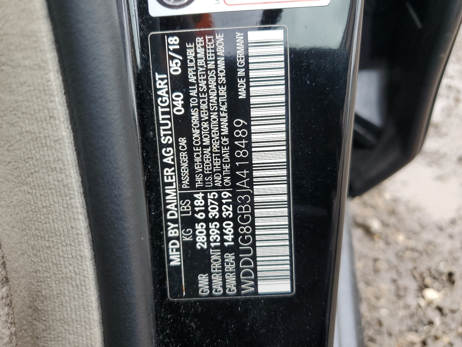 WDDUG8GB3JA418489 2018 Mercedes-Benz S 560 4Matic