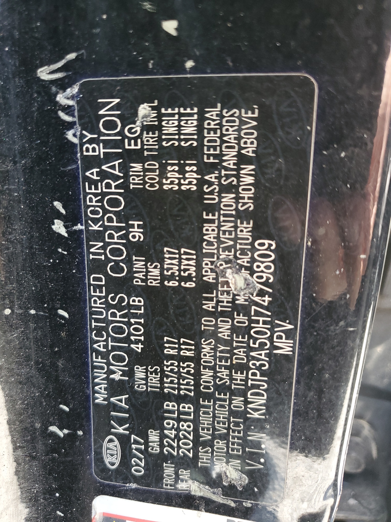 KNDJP3A50H7479809 2017 Kia Soul +