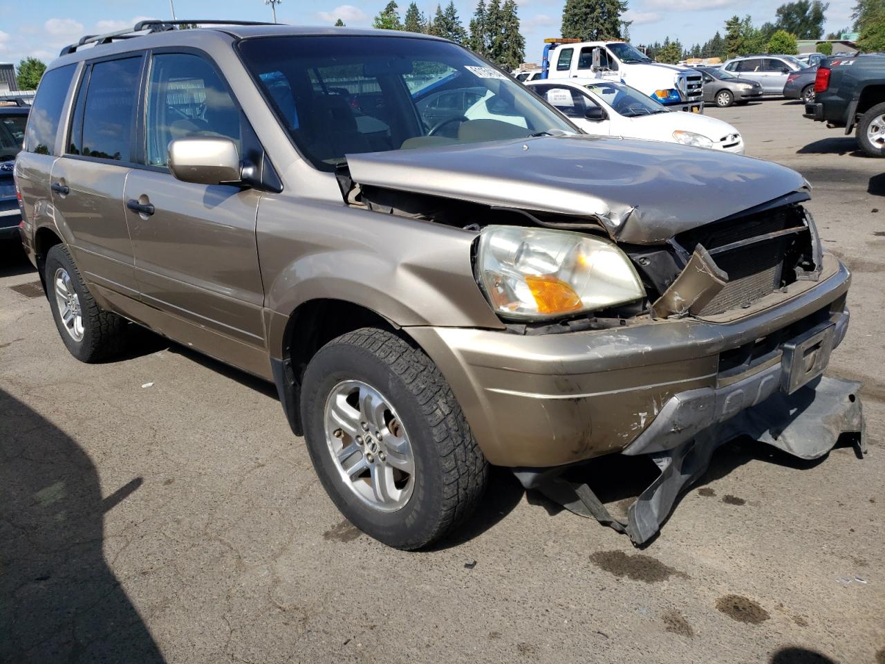 2005 Honda Pilot Ex VIN: 2HKYF18485H503686 Lot: 61154184