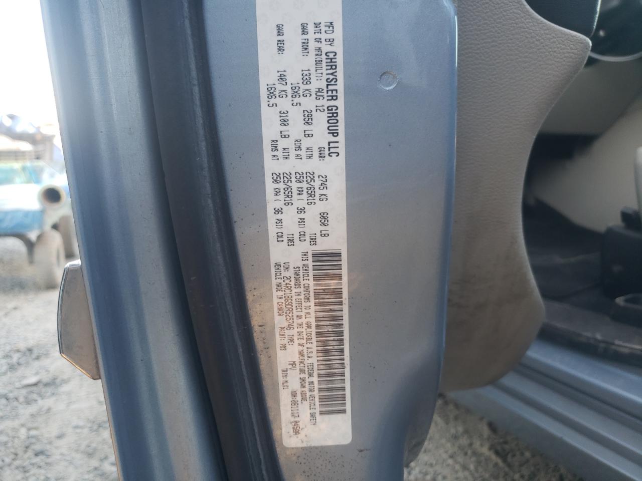 2013 Chrysler Town & Country Touring VIN: 2C4RC1BG9DR525746 Lot: 61931624