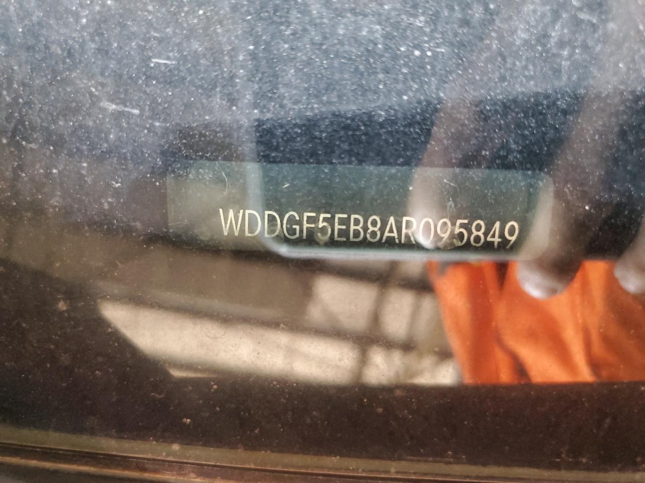 2010 Mercedes-Benz C 300 VIN: WDDGF5EB8AR095849 Lot: 63725434