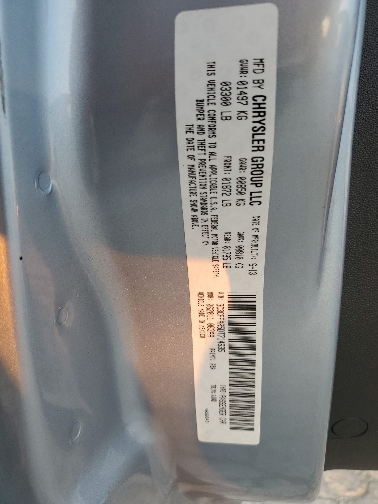 3C3CFFAR5DT714635 2013 Fiat 500 Pop