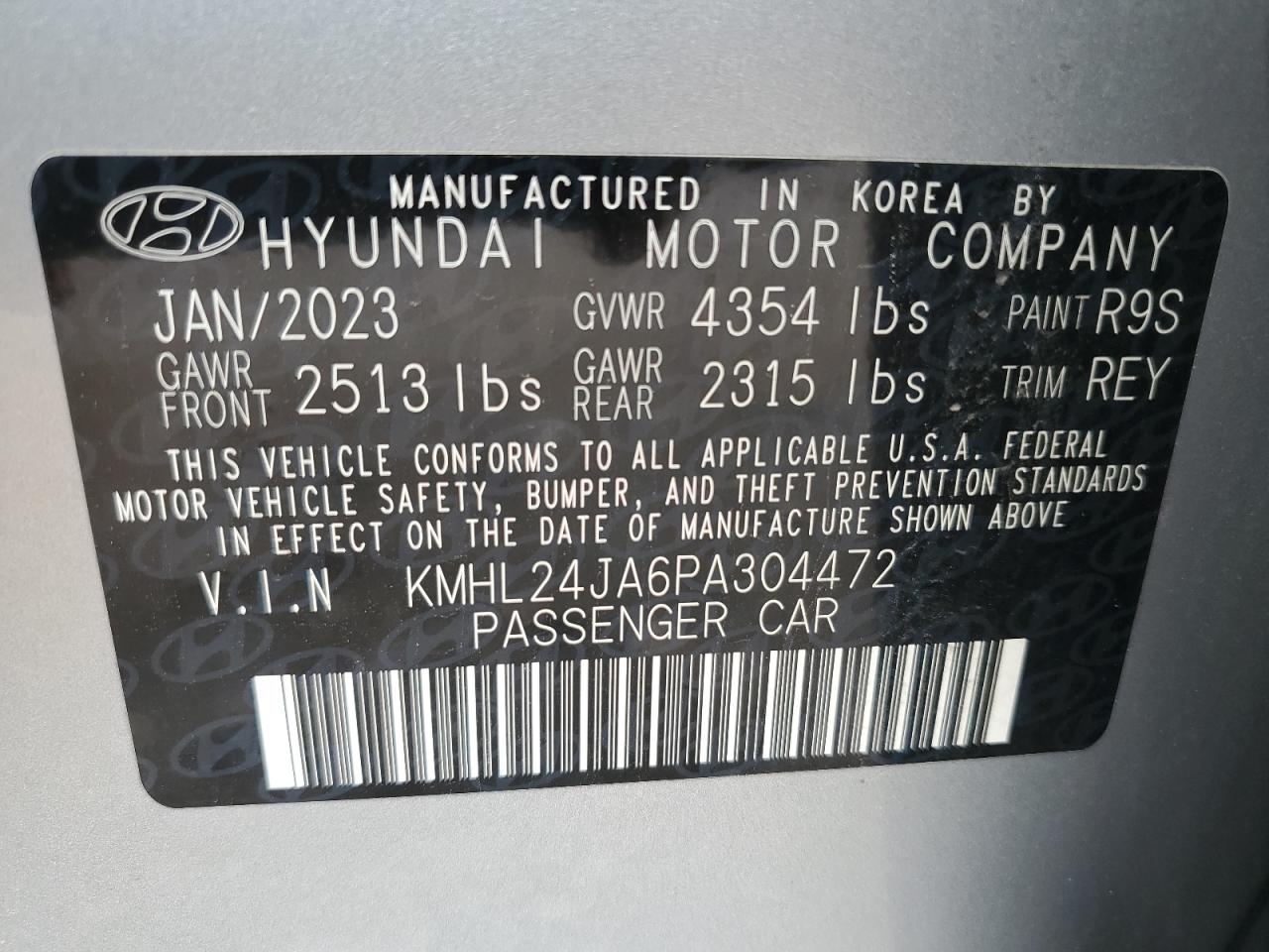 KMHL24JA6PA304472 2023 Hyundai Sonata Se