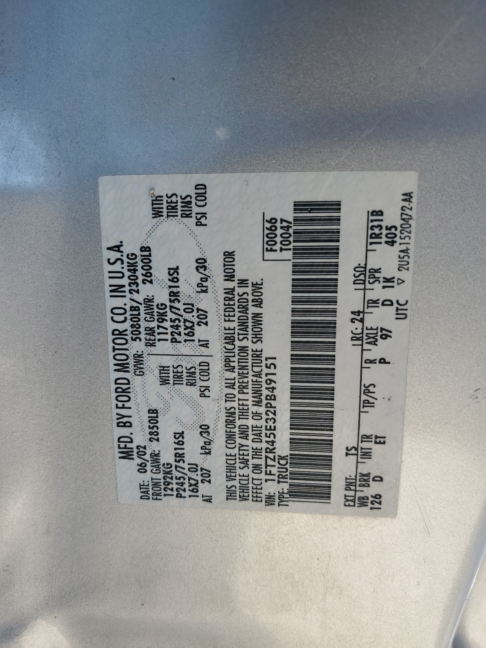 1FTZR45E32PB49151 2002 Ford Ranger Super Cab