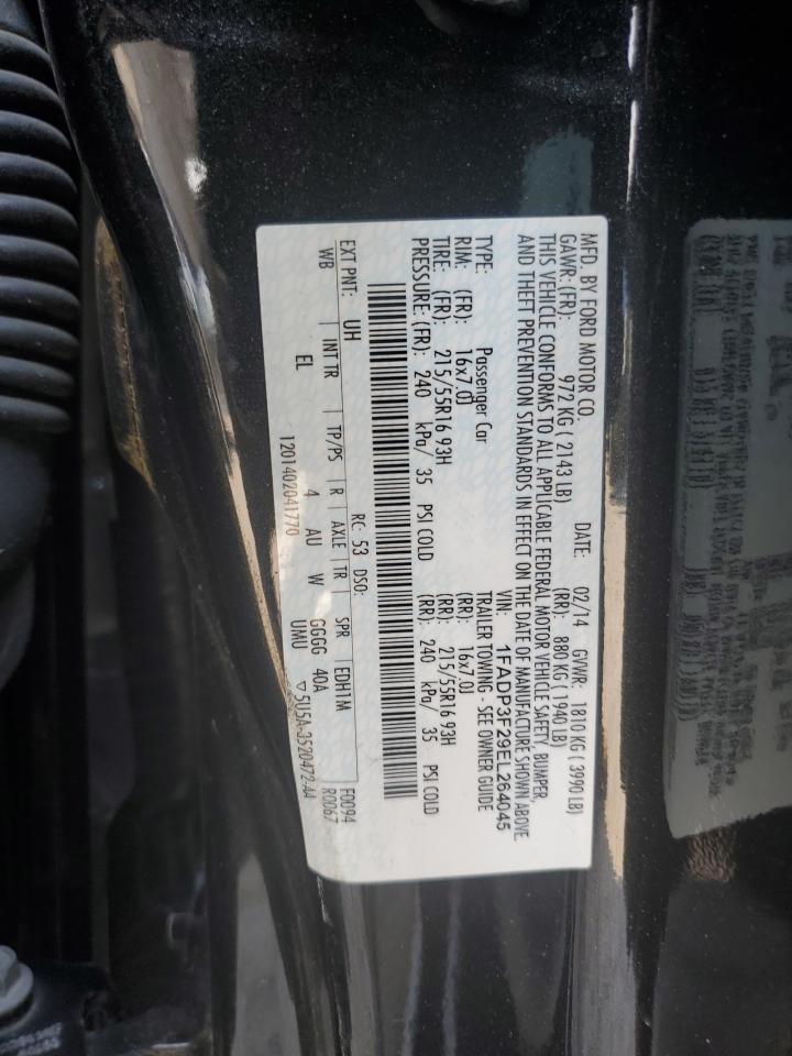 1FADP3F29EL264045 2014 Ford Focus Se