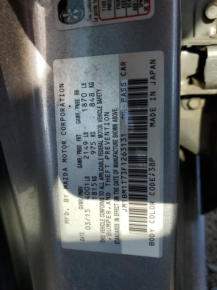 2015 Mazda 3 Sv VIN: JM1BM1T73F1263131 Lot: 62890684