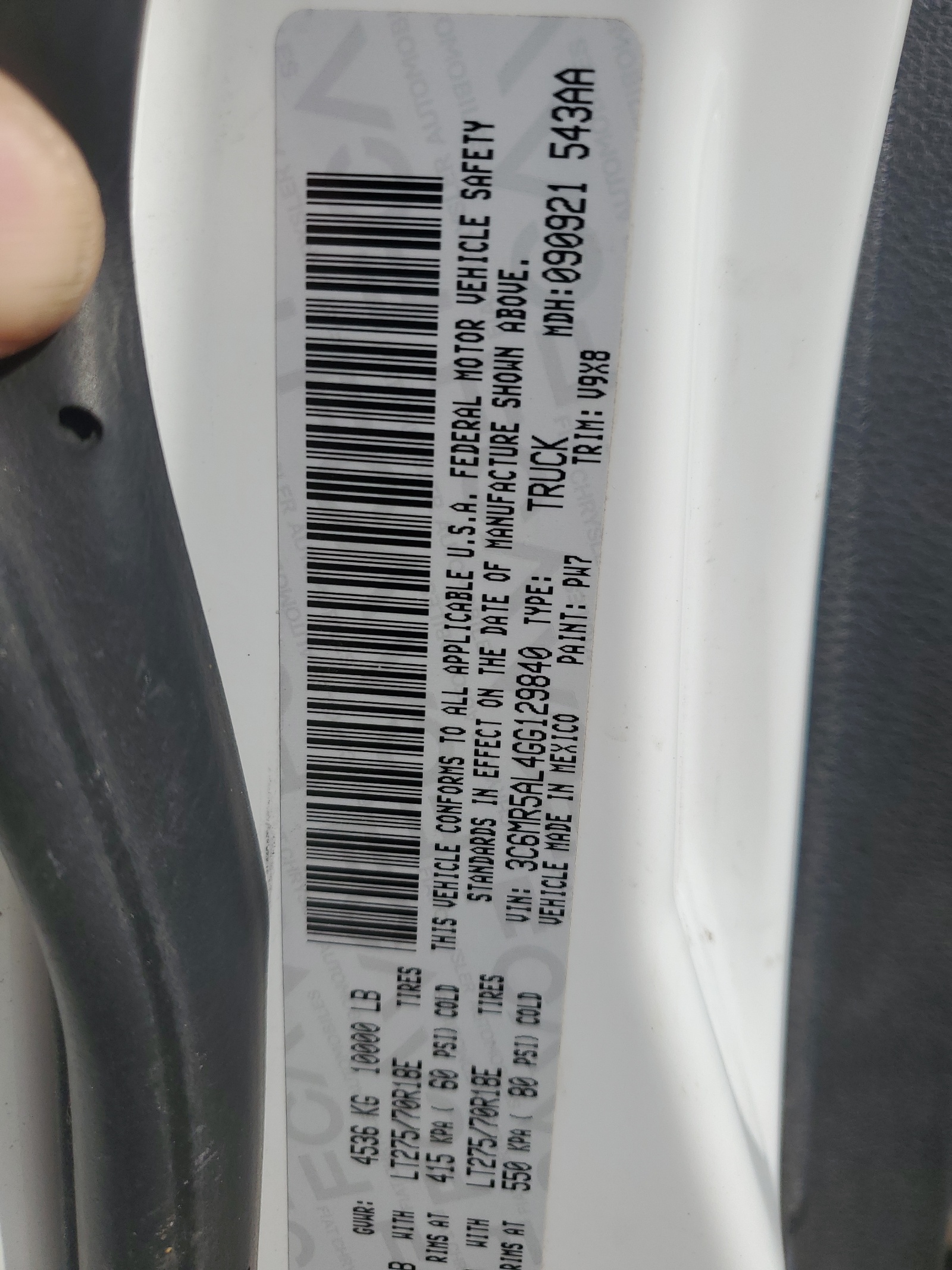 3C6MR5AL4GG129840 2016 Ram 2500 St