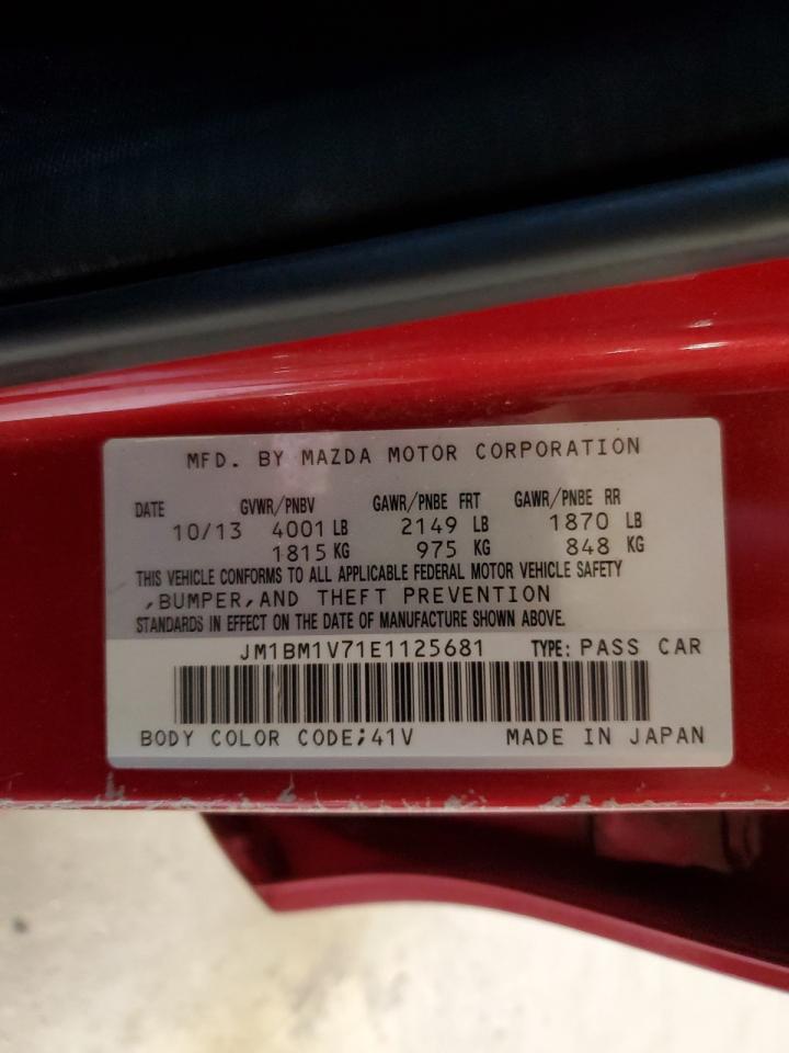 2014 Mazda 3 Touring VIN: JM1BM1V71E1125681 Lot: 63639284
