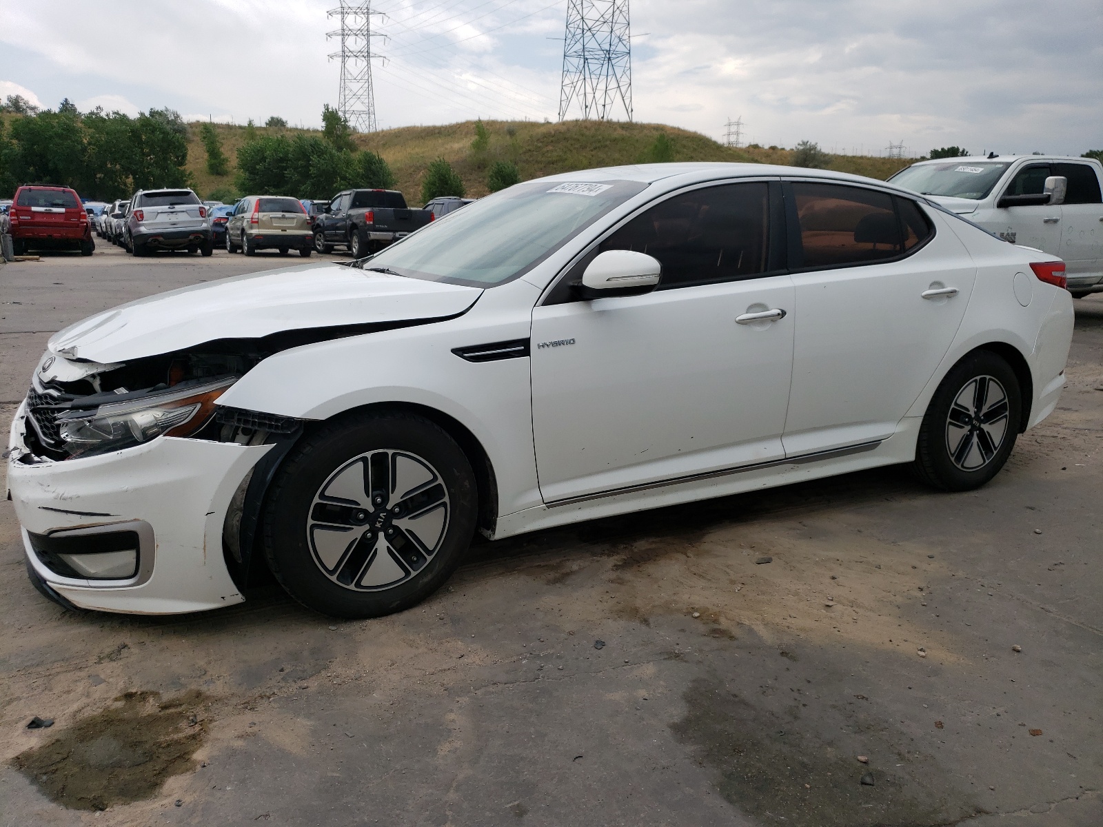 2013 Kia Optima Hybrid vin: KNAGM4AD7D5040349