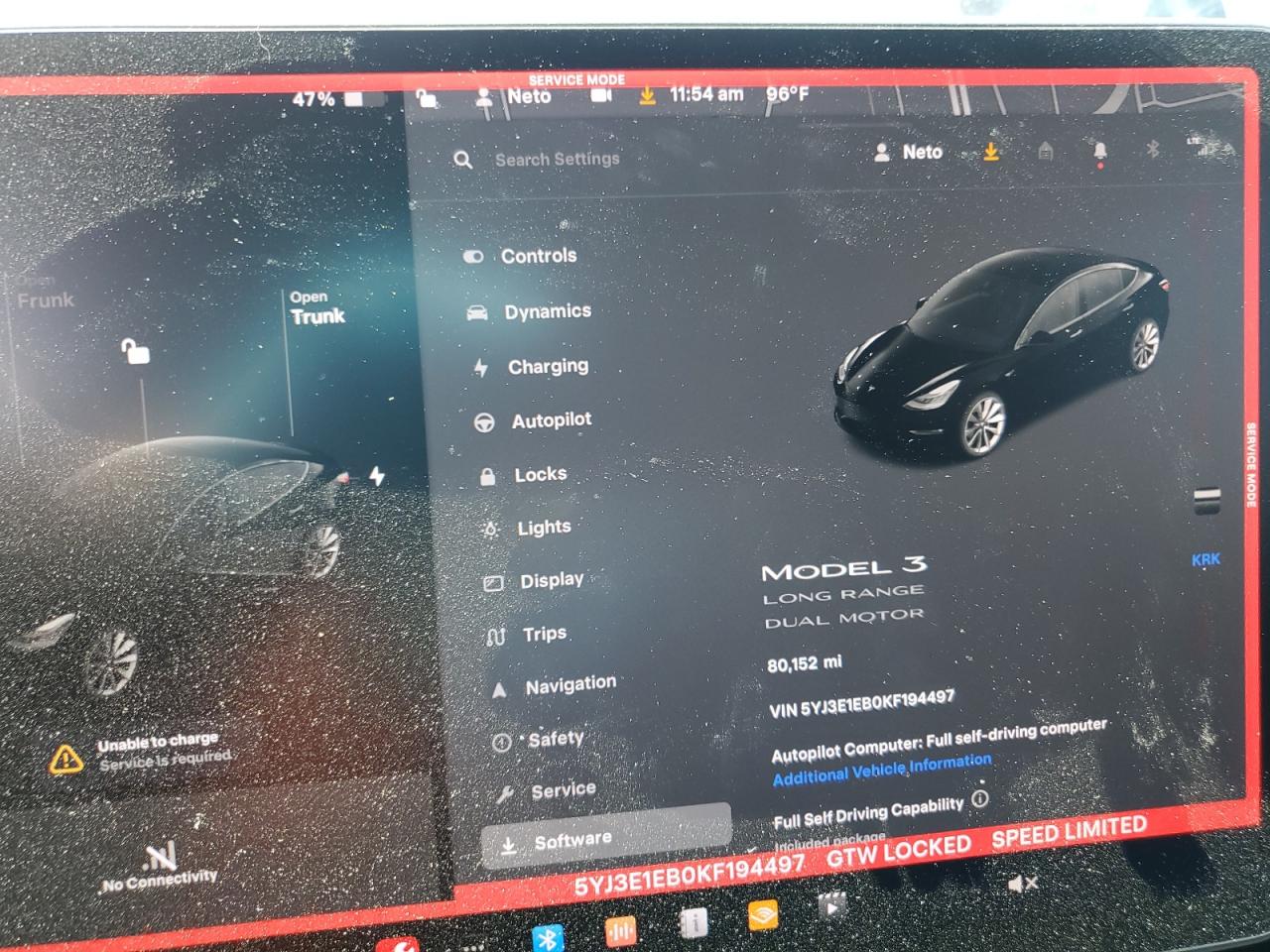 5YJ3E1EB0KF194497 2019 Tesla Model 3