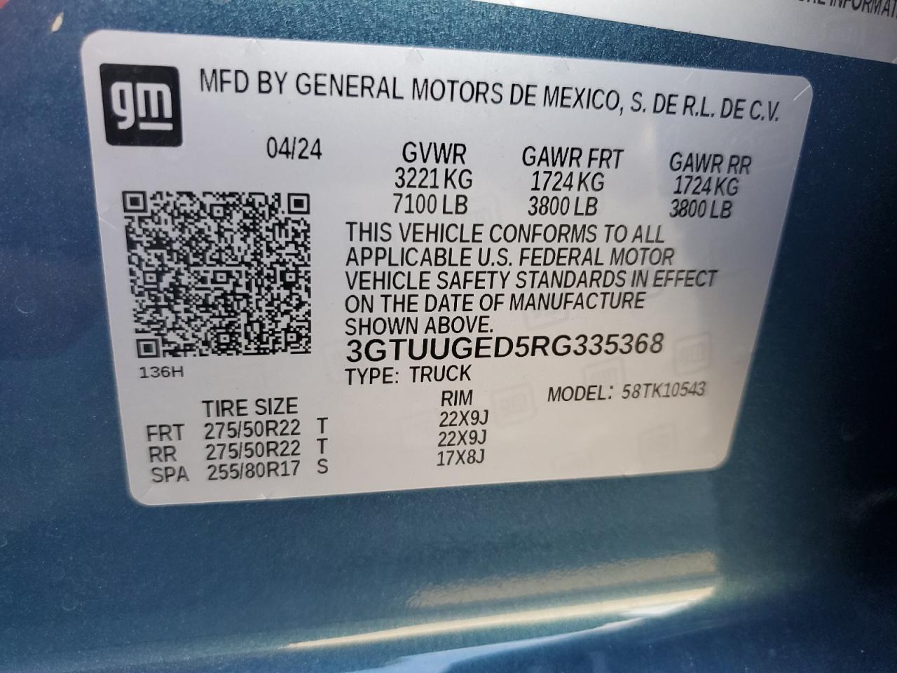 3GTUUGED5RG335368 2024 GMC Sierra K1500 Denali