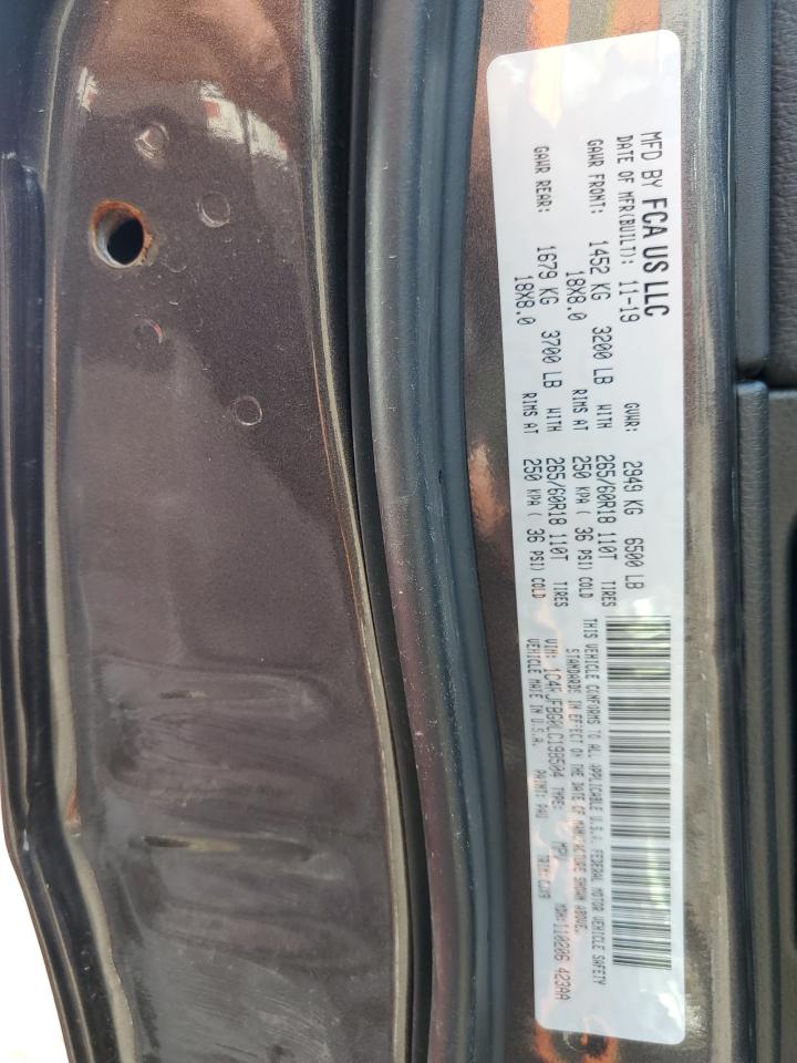 2020 Jeep Grand Cherokee Limited VIN: 1C4RJFBG0LC198504 Lot: 63086194