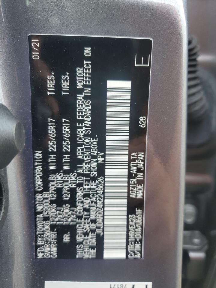 2021 Lexus Nx 300 Base VIN: JTJDARDZ4M2248626 Lot: 64181334