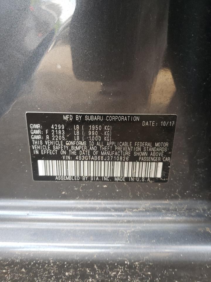 2018 Subaru Impreza Premium VIN: 4S3GTAB68J3710826 Lot: 62067134