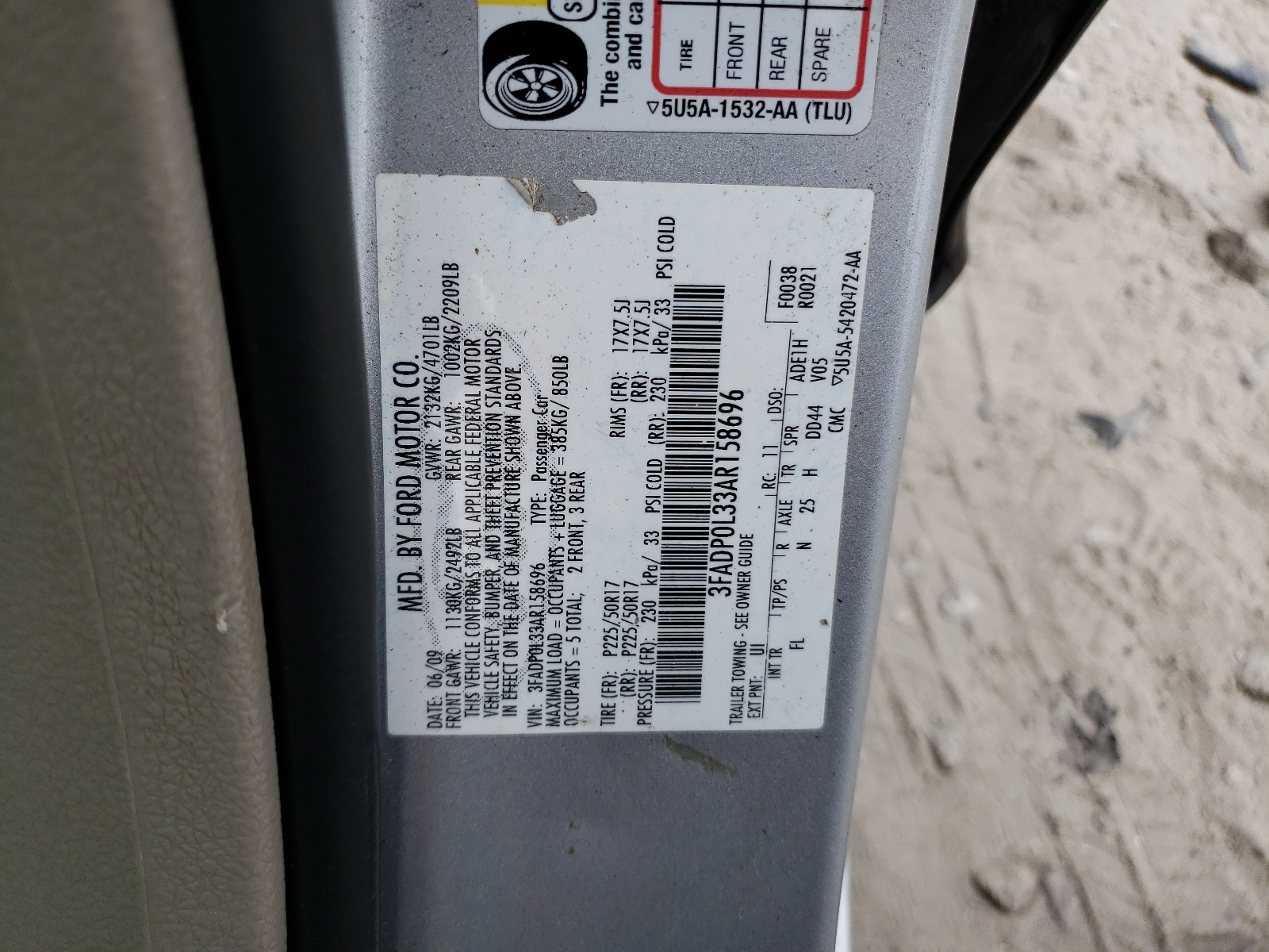 3FADP0L33AR158696 2010 Ford Fusion Hybrid