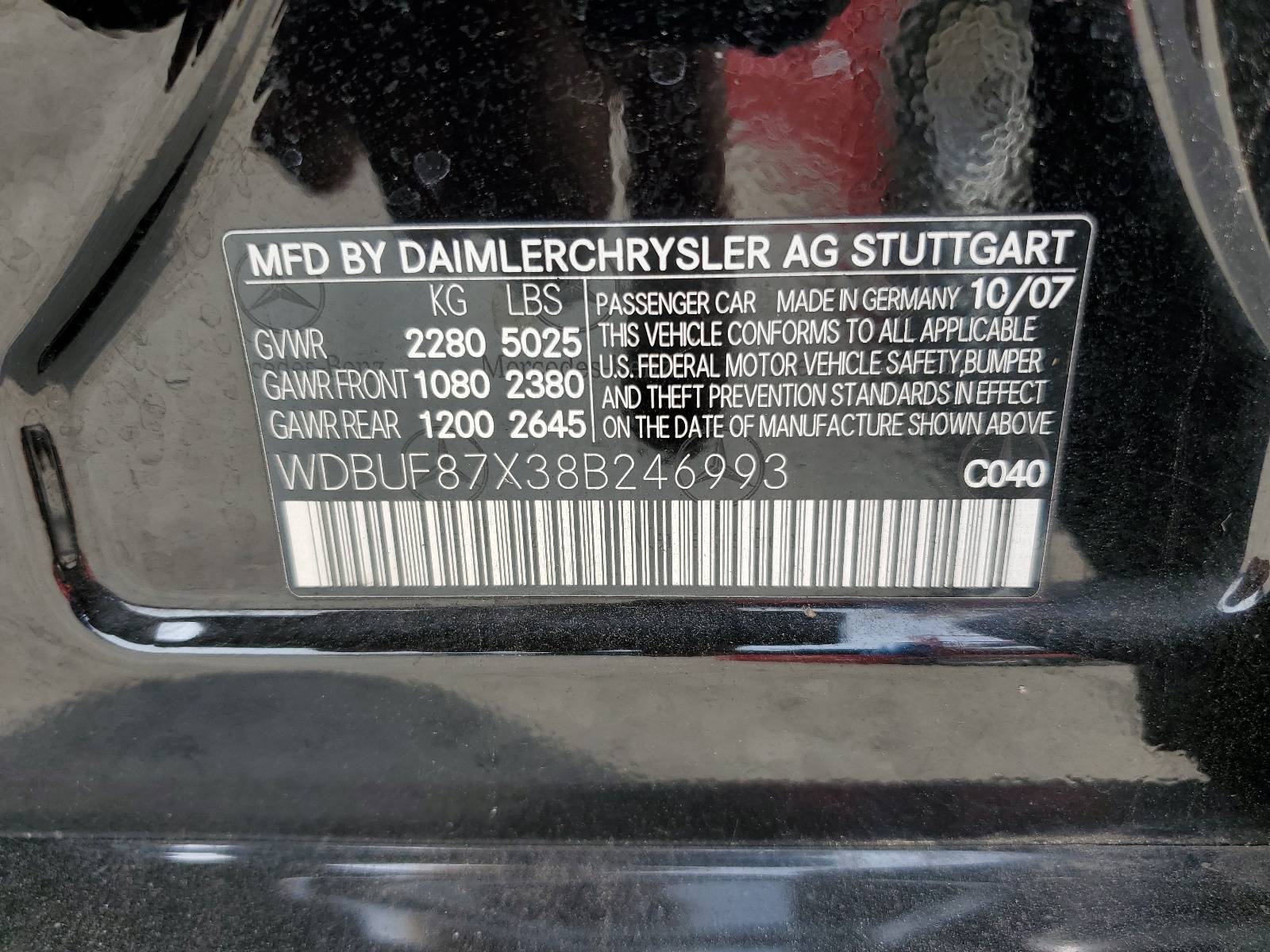 WDBUF87X38B246993 2008 Mercedes-Benz E 350 4Matic