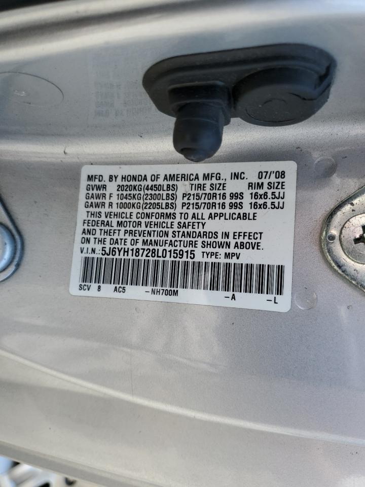 2008 Honda Element Ex VIN: 5J6YH18728L015915 Lot: 64836094