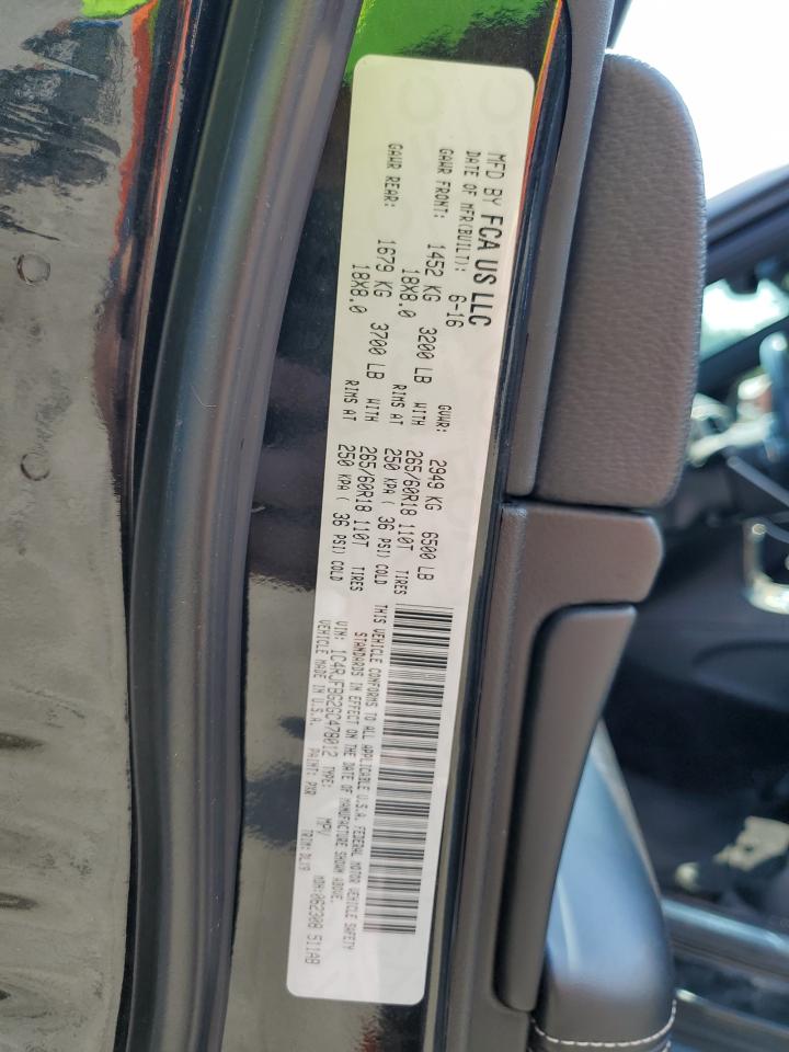 2016 Jeep Grand Cherokee Limited VIN: 1C4RJFBG2GC478012 Lot: 62613574