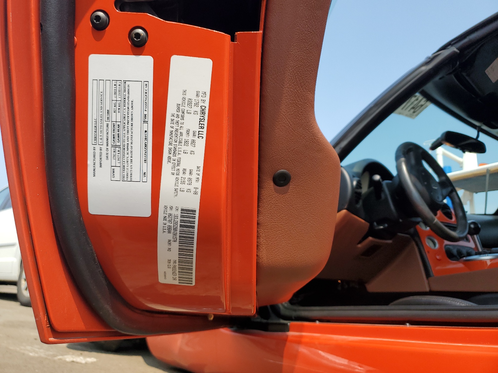 1B3JZ65Z88V201570 2008 Dodge Viper Srt-10